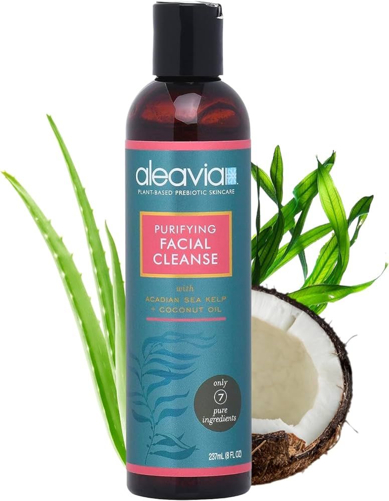 Aleavia Purifying Facial Cleanse – Fragrance-Free Organic & All-Natural Prebiotic, Vegan Face W... | Amazon (US)