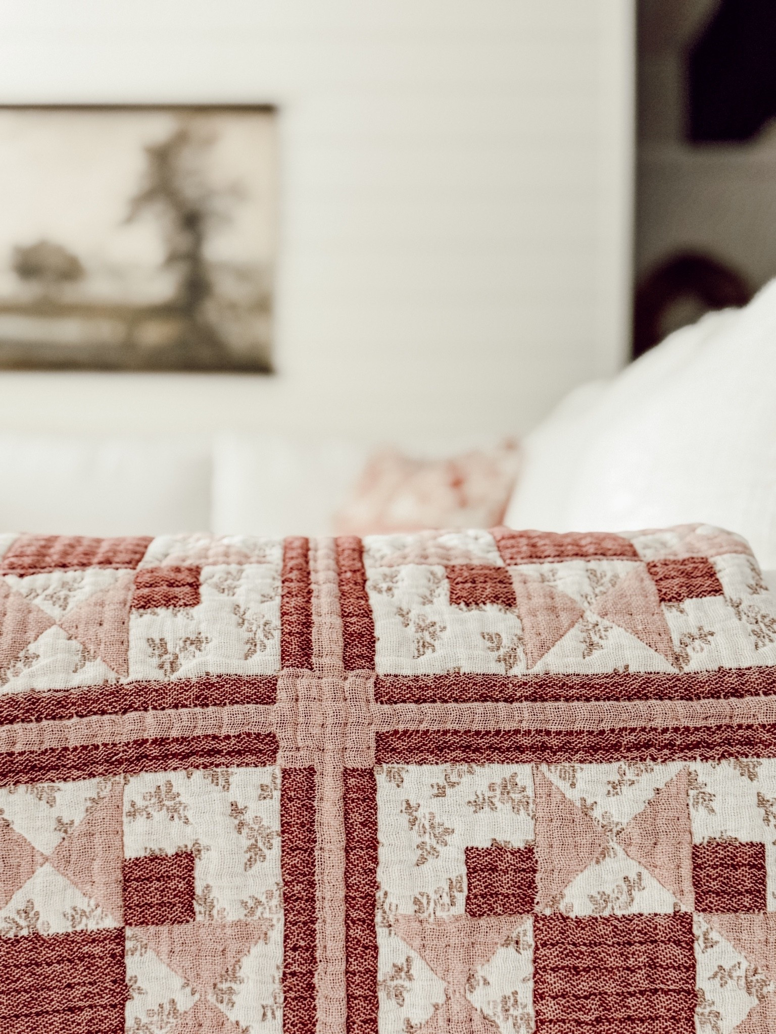 Cozy quilt for draping on your couch or bed for the holidays. #anthropologie

#LTKHome #LTKSeasonal
