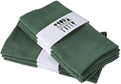 Rustic Natural Washable Cotton Linen Napkin Set, Soft Comfortable and Reusable Linen Dinner Napkins  | Amazon (US)