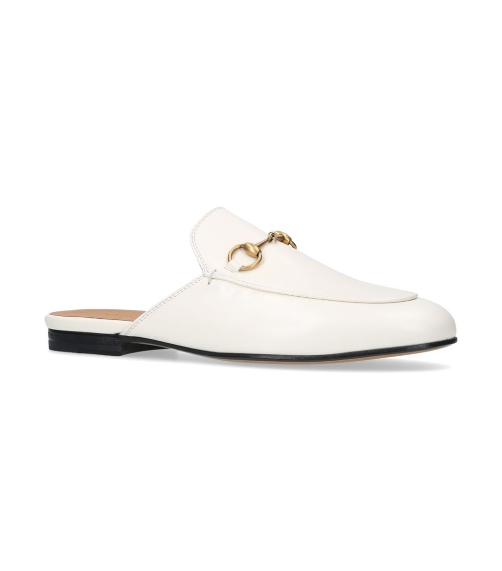 Gucci Leather Princetown Slippers | Harrods US | Harrods