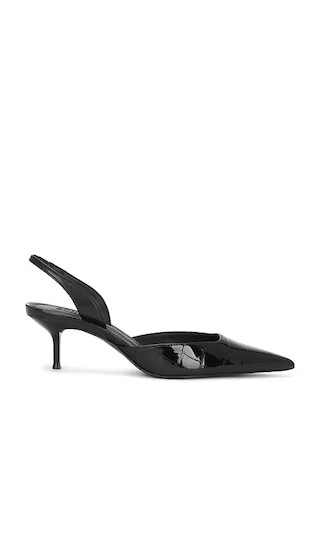 Paola Mid Slingback in Black | Revolve Clothing (Global)