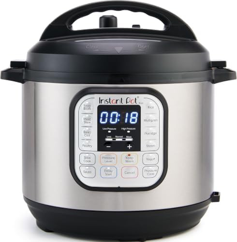 Instant Pot Duo 6 Qt 7-in-1 Electric Pressure Cooker, Stainless Steel | Amazon (US)