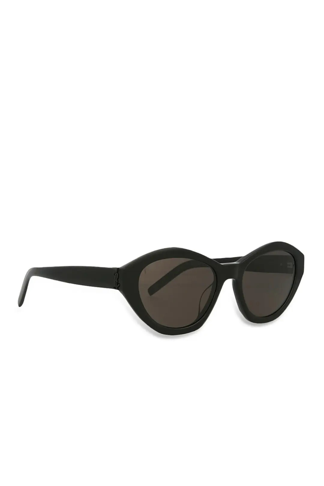 Saint Laurent Black Round Sunglasses | Rent the Runway