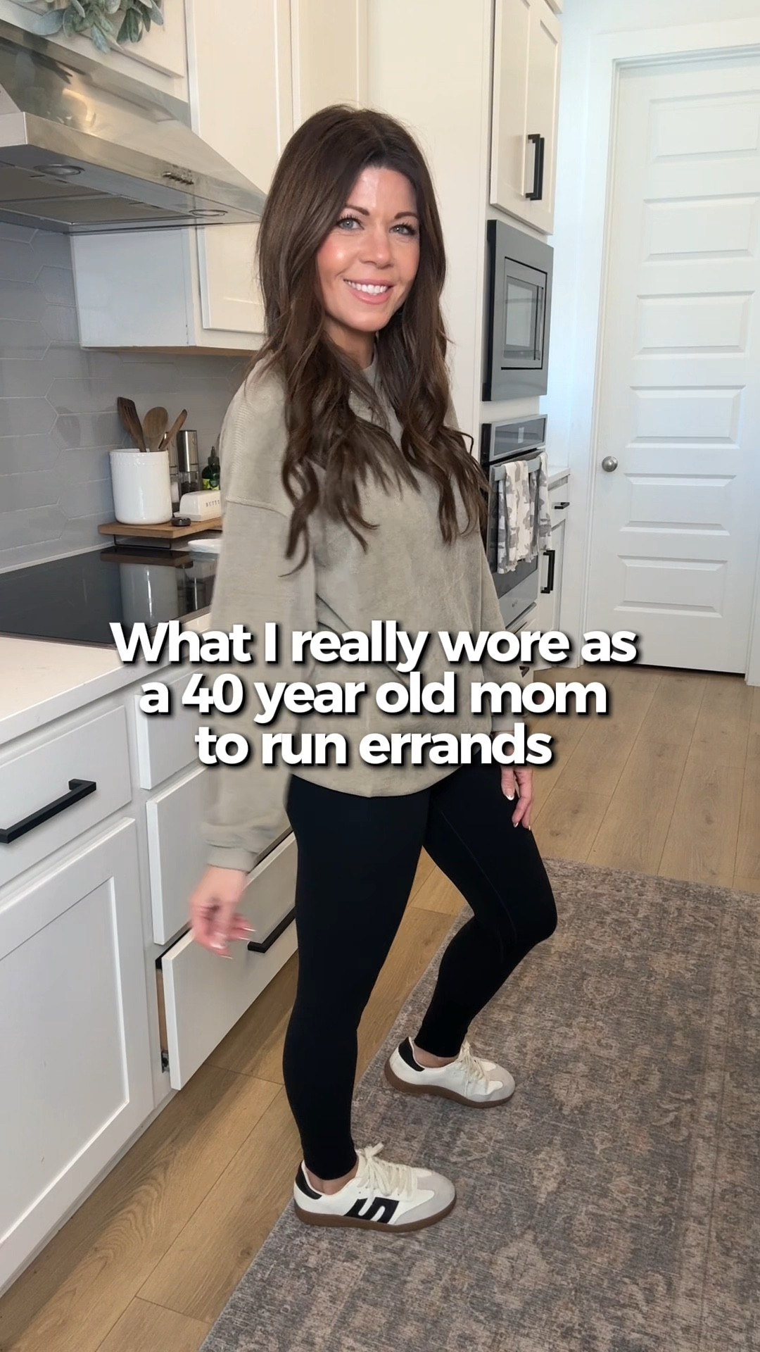 40-year-old mom errand outfit:
Leggings + sneakers + sweatshirt + denim jacket.
Simple. Easy. Done.
Wearing a size Small in the sweatshirt and leggings 🖤

#LTKgrwm #LTKOver40 #LTKootd