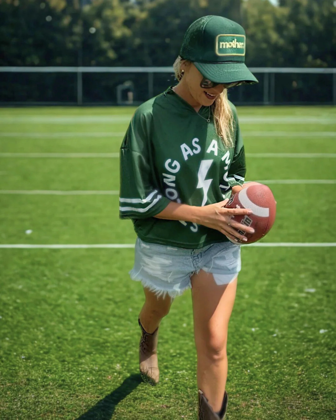Strong as a mother® Jersey - Dark Green | Mother Hats