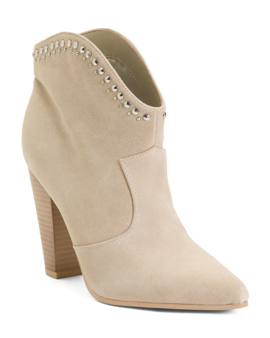 Suede Sera Western Ankle Booties | TJ Maxx