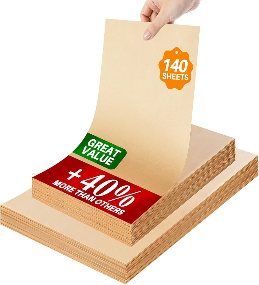 140 Parchment Paper Sheets 9x13 Inch | Precut Unbleached Baking Paper Sheets for Oven, Air Fryer,... | Amazon (US)