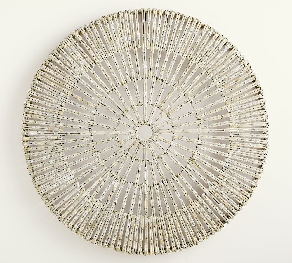 Handwoven Willow Wheel Wall Art | Pottery Barn (US)