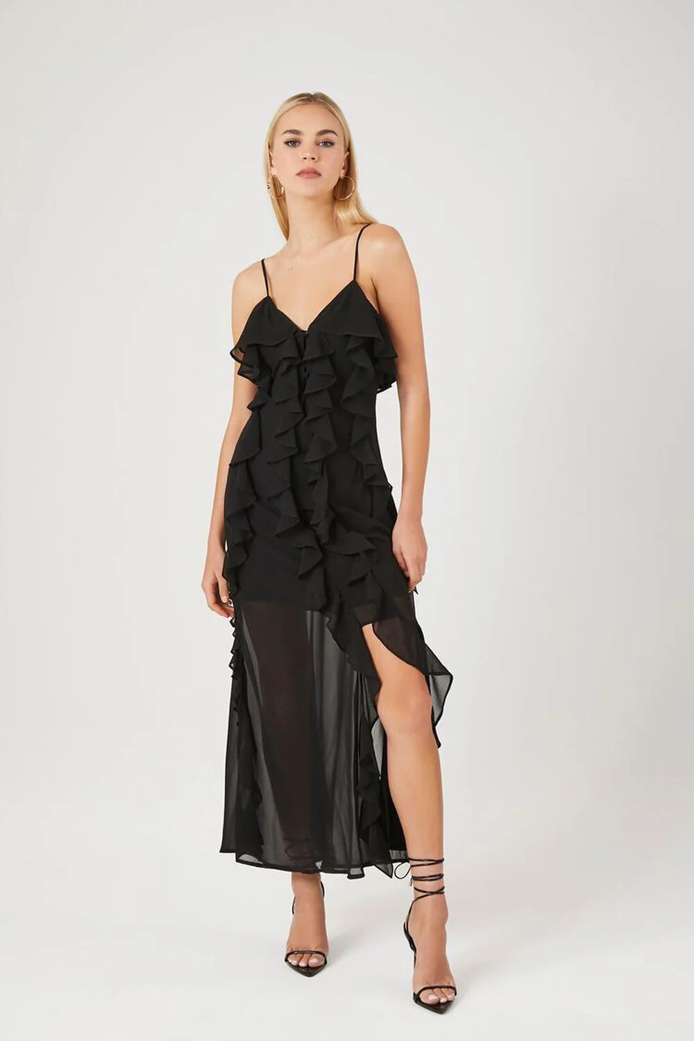 Chiffon Ruffle Maxi Dress | Forever 21 (US)