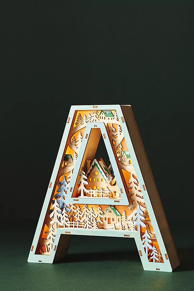 Monogram Wonderland Light-Up Scene | Anthropologie (US)