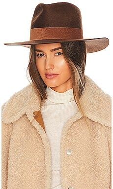 Janessa Leone Alara Hat in Chestnut from Revolve.com | Revolve Clothing (Global)