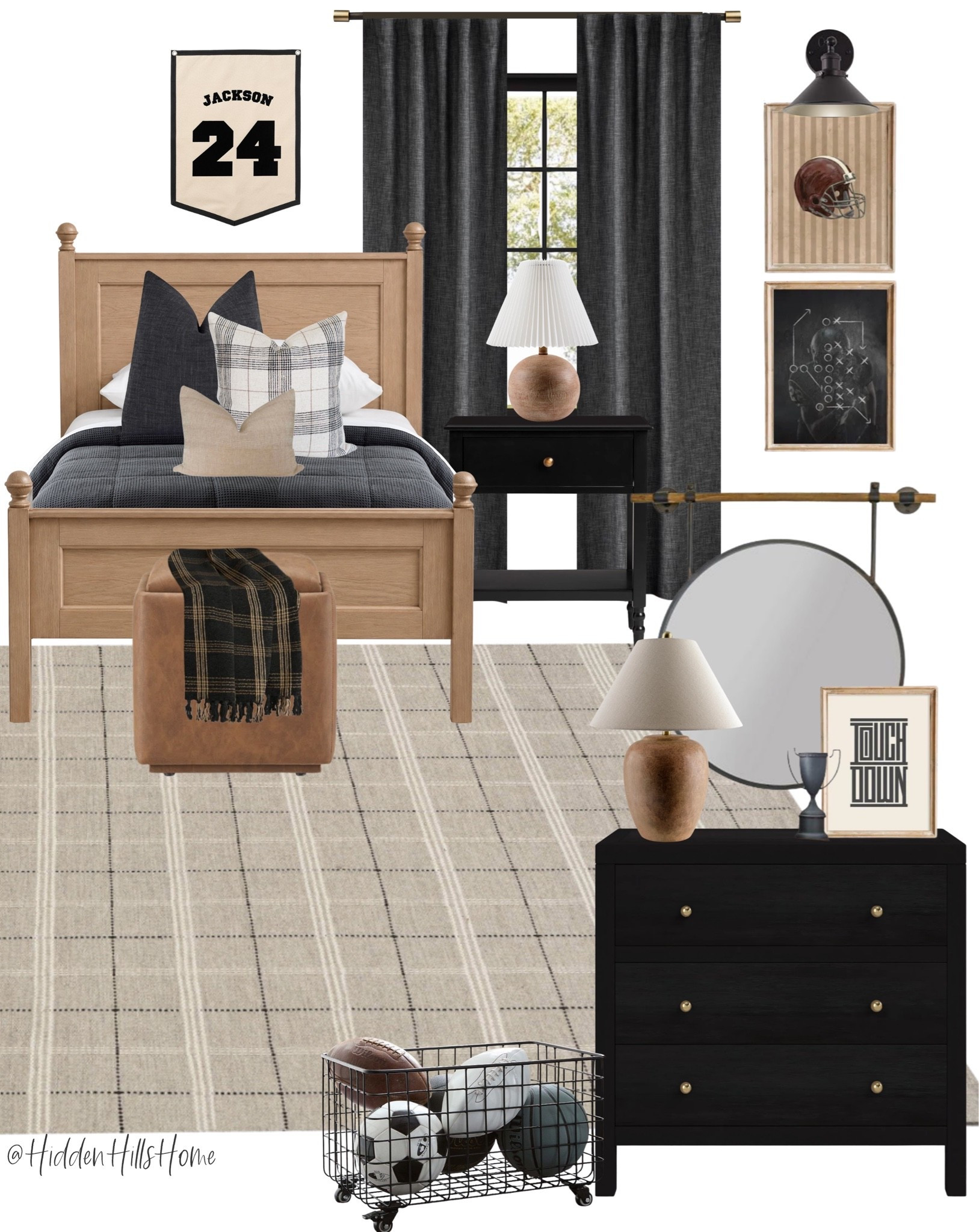 Boys bedroom decor ideas, boys room decor mood board, boys room design, home decor ideas, kids bedroom inspiration, sports themed boys room, masculine kids room, masculine boys bedroom inspiration

#LTKHome #LTKSaleAlert #LTKKids
