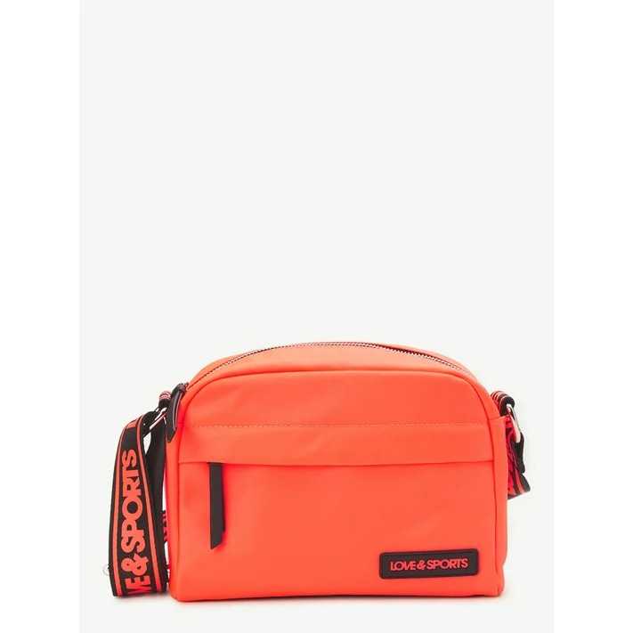 Love & Sports Women's William Crossbody Handbag, Orange Luster | Walmart (US)