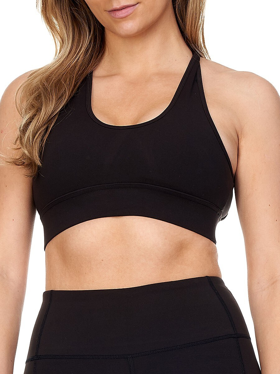 Body Glove Women's Cross Back Sports Bra - Black - Size S | Saks Fifth Avenue OFF 5TH