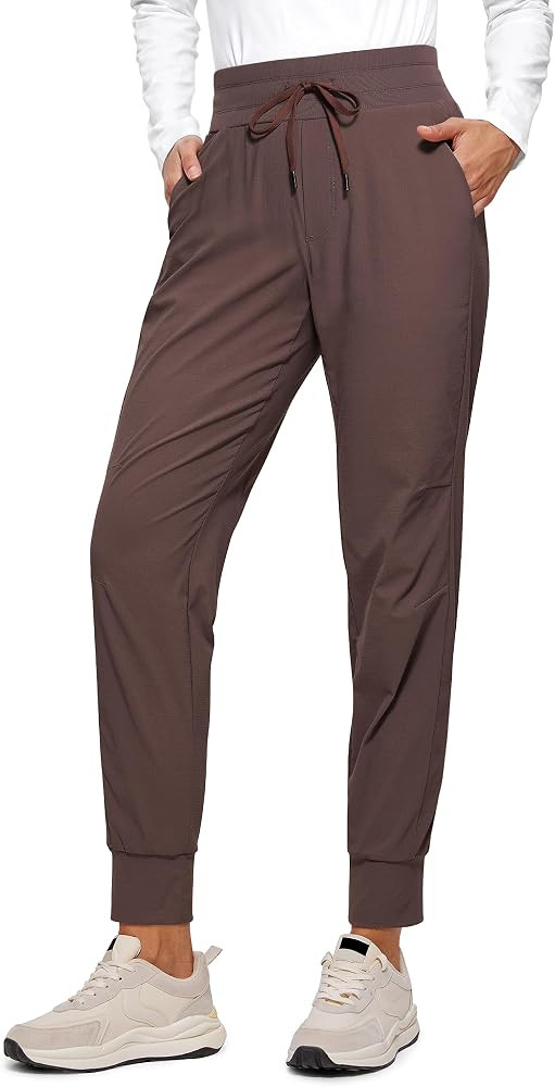 CRZ YOGA Athletic High Waisted Joggers for Women 27.5" - Lightweight Workout Travel Casual Outdoo... | Amazon (US)