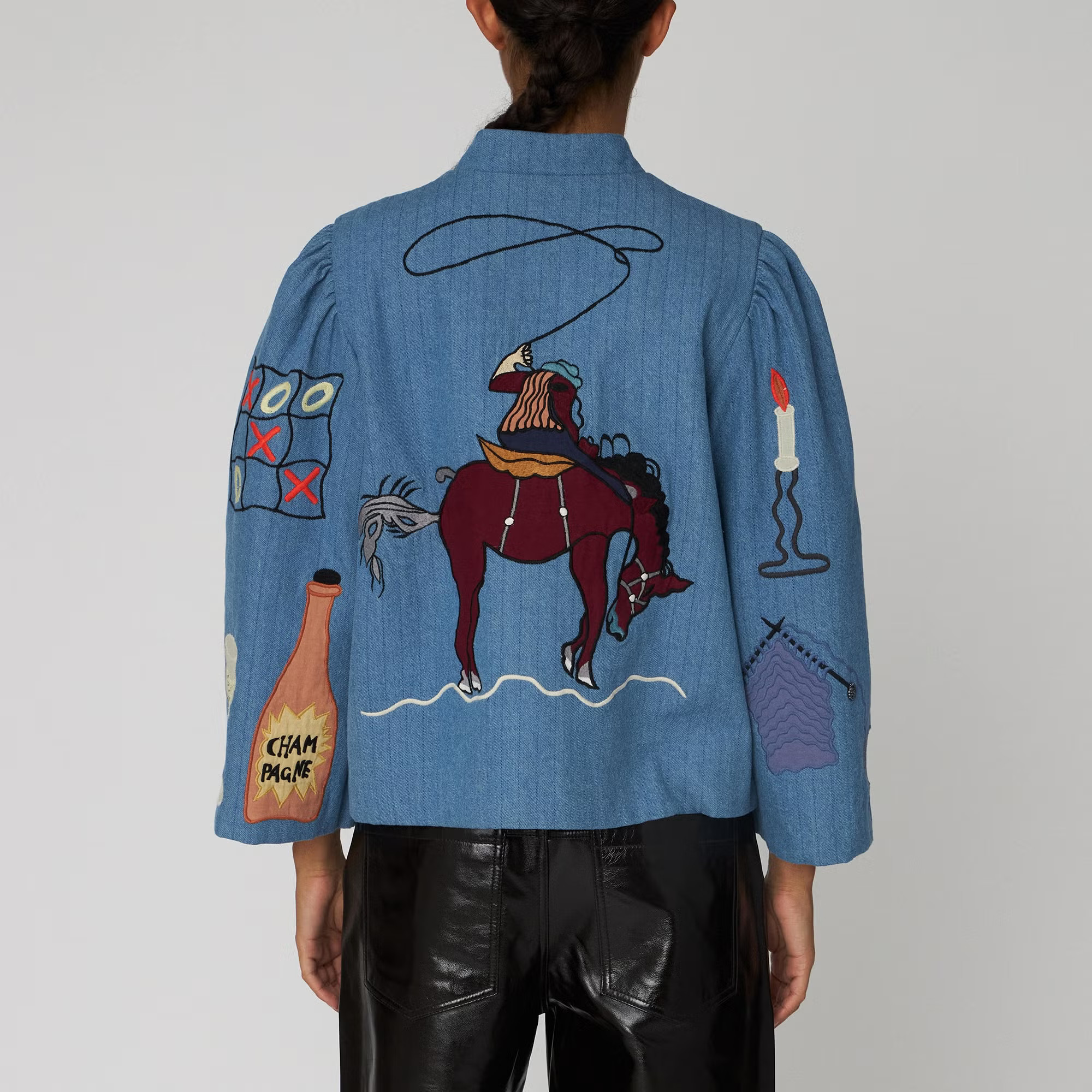 Stella Nova Embroidered Denim Jacket - DK 42/UK 16 | Coggles | Coggles (Global)