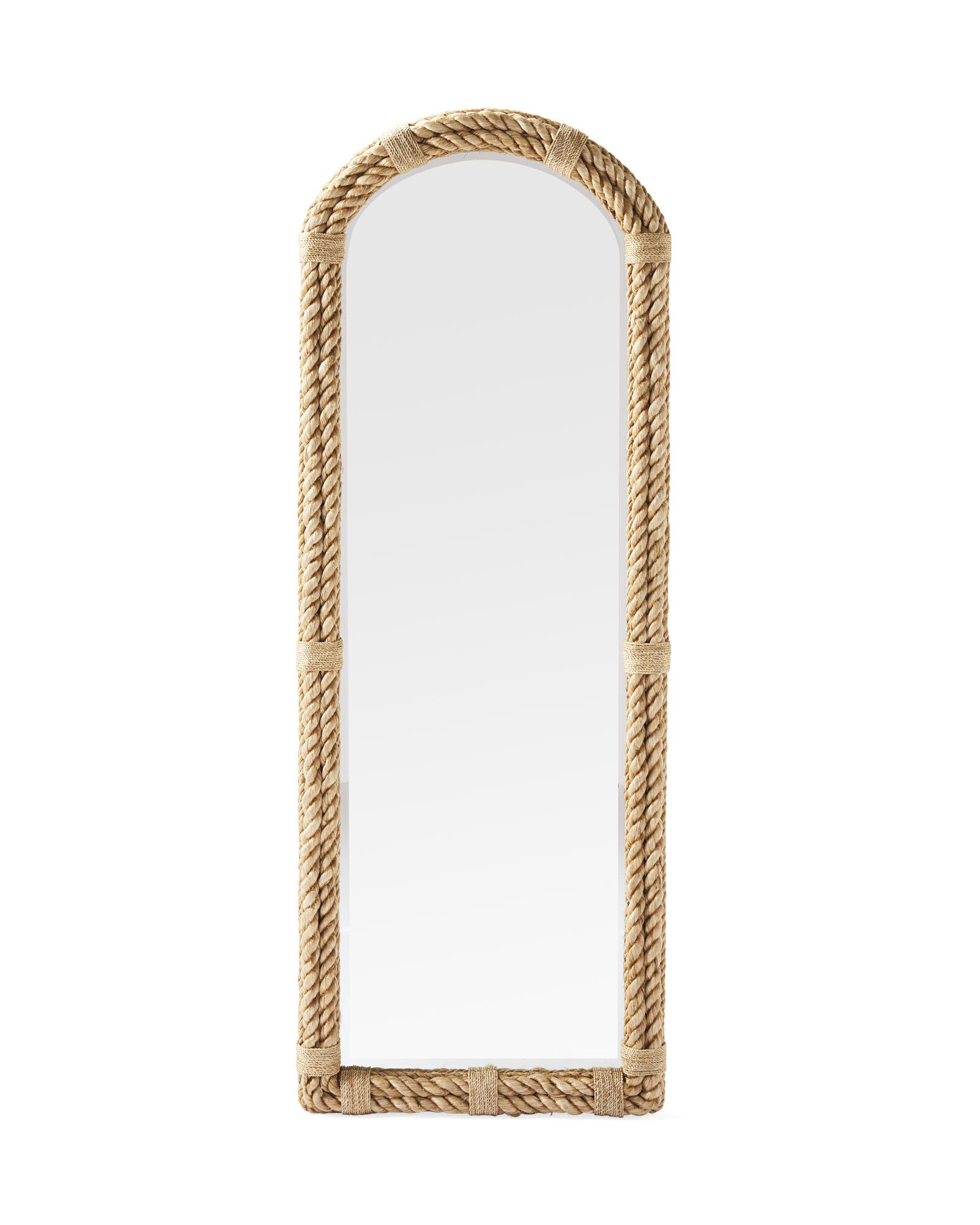Nautical Rope Floor Mirror | Serena and Lily
