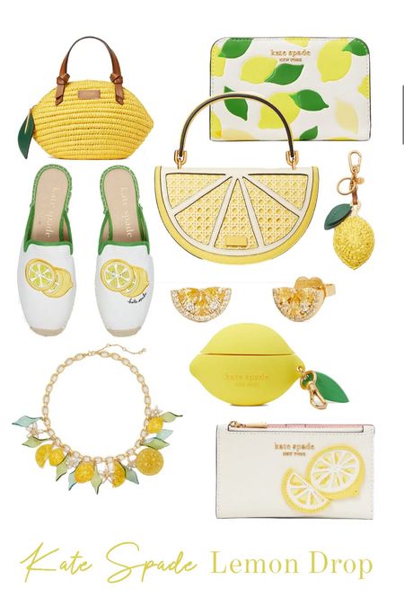 Kate Spade Lemon Drop Collection

It’s no surprise that the lemon drop collection is something I have my eye on. I need a new wallet, and the lemon print one is in my cart (just waiting for a little sale or discount). Having something cheery and yellow year-round puts a smile on my face — especially when the weather is dreary and not summer! Shop lemon jewelry and purses. 

#LTKunder100 #LTKSeasonal #LTKitbag