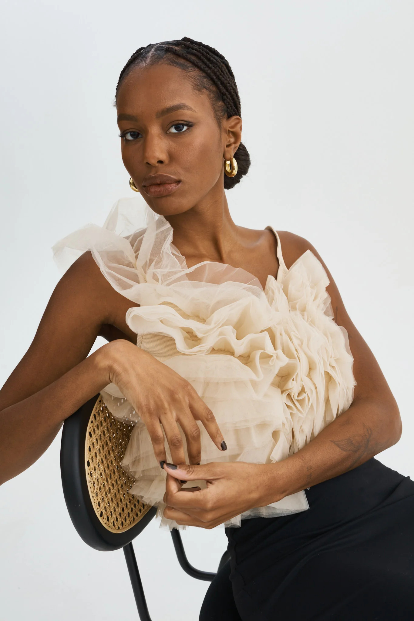 FELETA | Ruffle Tulle Top | LAMARQUE