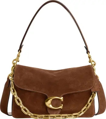COACH Tabby Chain Suede Shoulder Bag | Nordstrom | Nordstrom