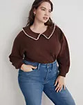 Plus Ruffle-Collared Long-Sleeve Top | Madewell