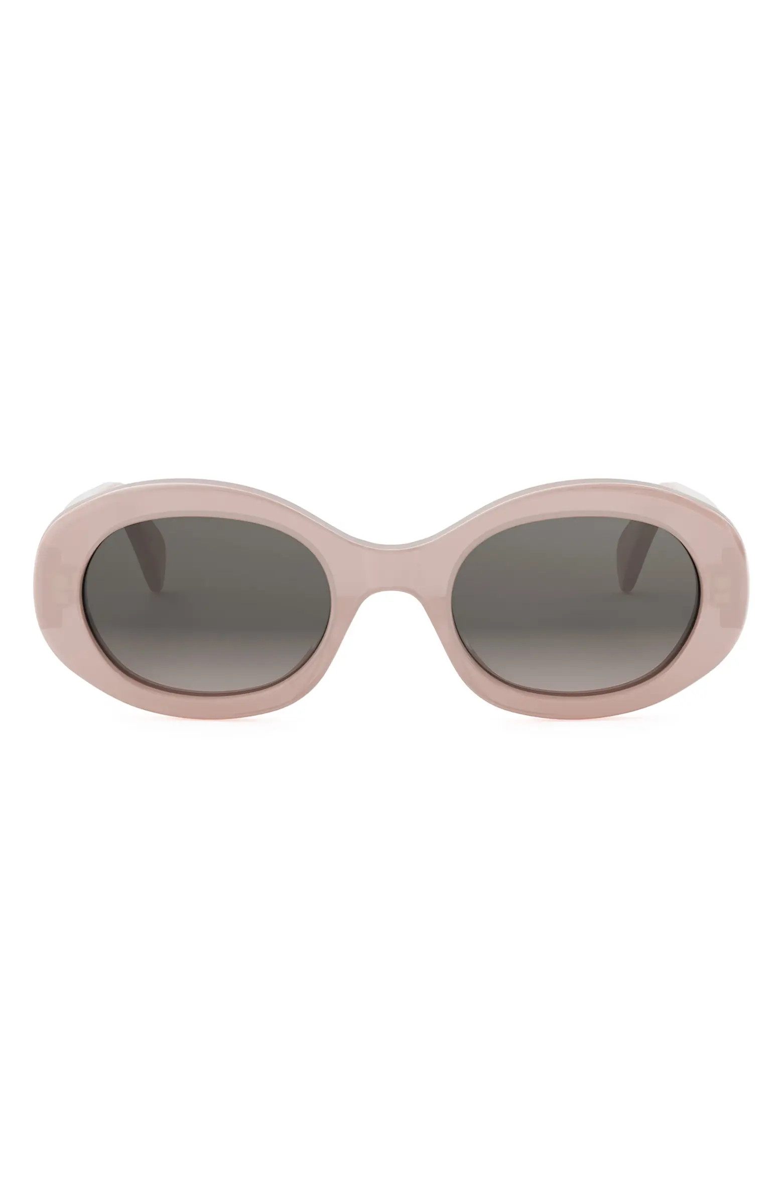 Triomphe 52mm Oval Sunglasses | Nordstrom