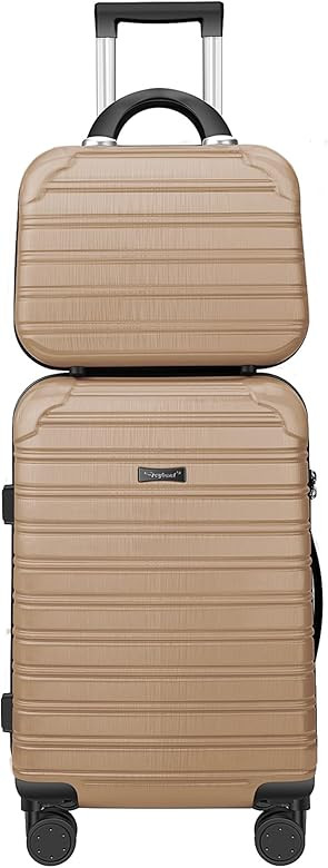 Hard Case Luggage 2 Piece Sets Carry On Luggage Lightweight With Spinner Wheels Rolling Suitcase ... | Amazon (US)