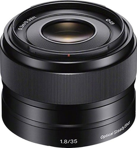 Sony - 35mm f/1.8 Prime Lens for Most NEX E-Mount Cameras - Black | Best Buy U.S.