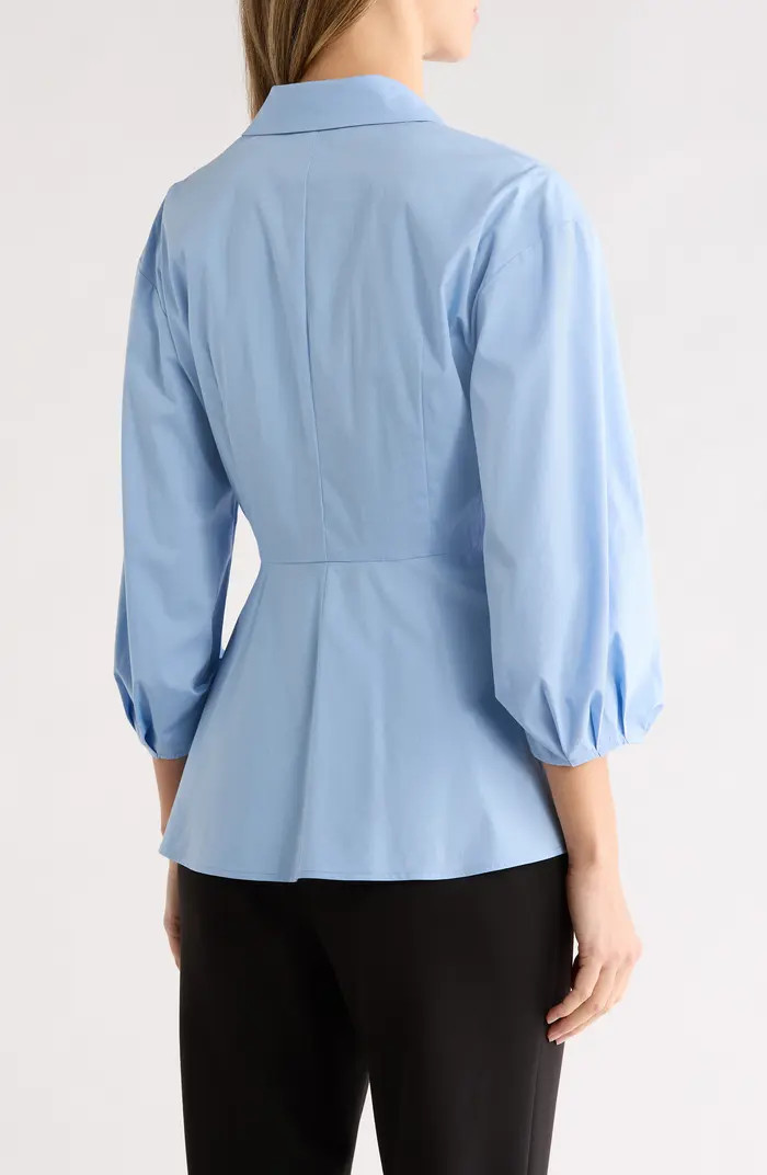 Draped D-Ring Faux Wrap Top | Nordstrom Rack