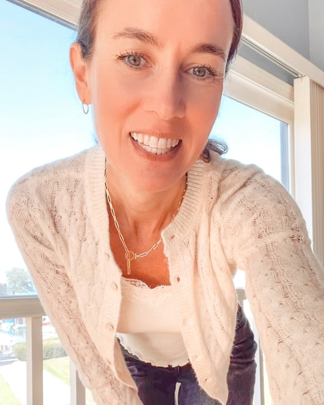 My lace camisole tank is only $4 and my sweater is 40% off. Black Friday cyber sales. Gift ideas for women. 

#LTKFindsUnder50 #LTKOver40 #LTKCyberWeek