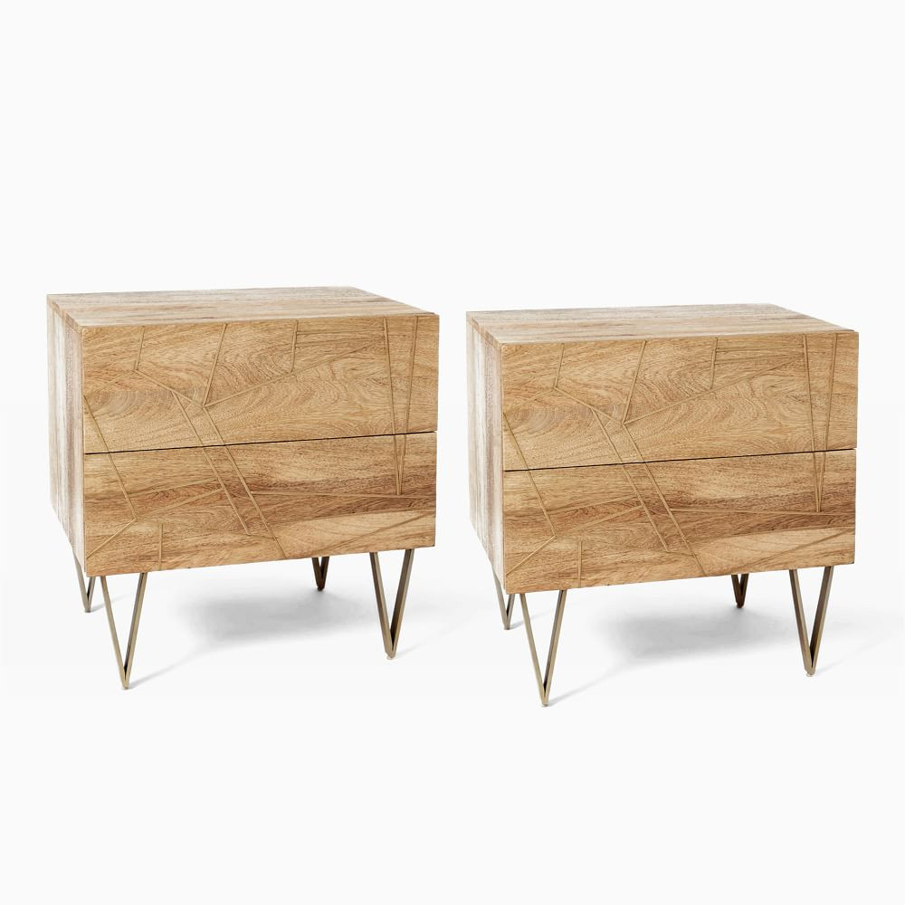 Roar & Rabbit™ Geo Inlay Nightstand | West Elm (US)