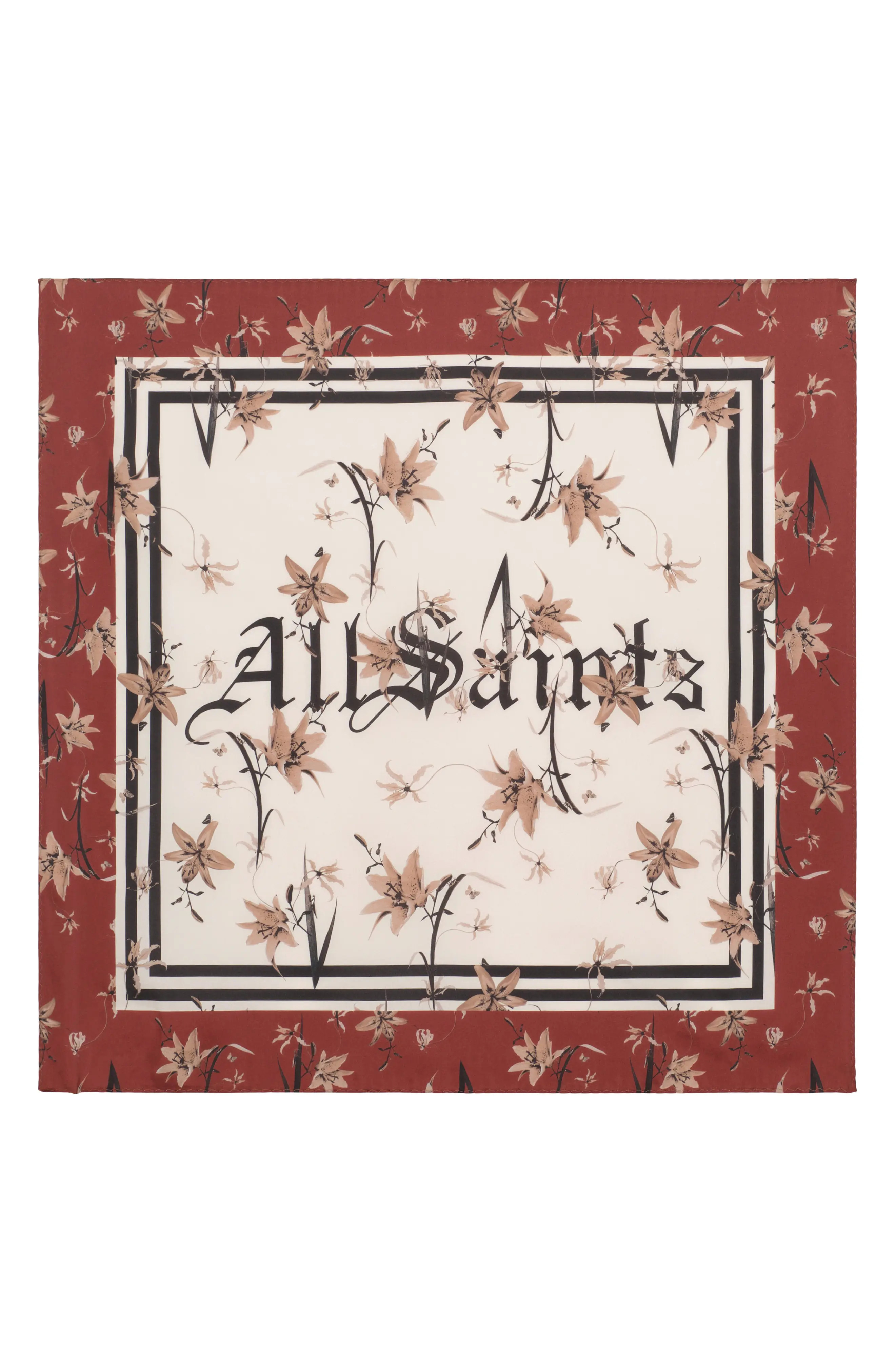 AllSaints Perta Silk Twill Scarf (Women) | Nordstrom | Nordstrom