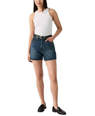 Levi's® Women's Cotton Cinch-Waist Denim Shorts  - Macy's | Macy's