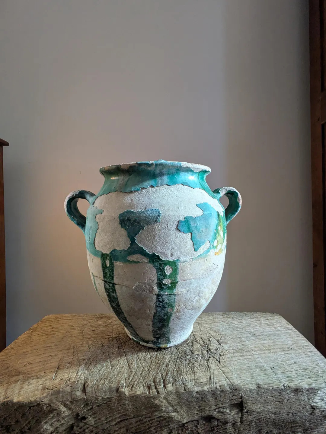 Rare Antique French Confit Pot: Green Glazed Terracotta Farmhouse Decor - Etsy | Etsy (US)