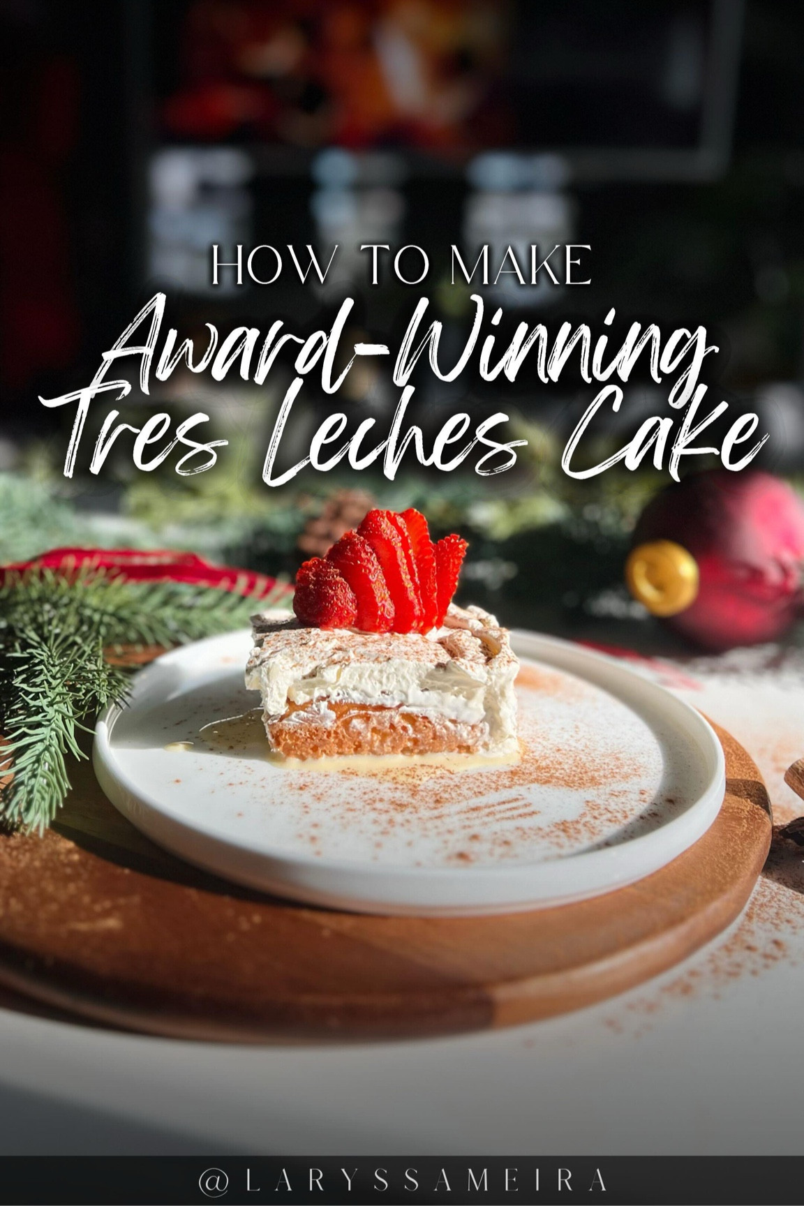 ✨ The BEST cake for the holidays? This 2x award-winning Tres Leches recipe! Moist, creamy, and absolutely irresistible 😍

This dessert is a holiday MUST-HAVE and so easy to make! 🎄 Perfect for parties, potlucks, or just because! 🥄 

Ingredients:
- Yellow Cake Mixture (Super Moist) 
- 3 eggs, 1 cup of water, 1/3 cup of vegetable oil
- 1 can of evaporated milk (12 fl oz)
- 1 can of condensed milk (14oz)
- 1 can of whole milk (14oz)
- Dash of Vanilla Extract 
- 1 bar of Cream Cheese (optional)
- Cool Whip 

#BestCakeEver #TresLechesCake

👉 Save this for your holiday baking lineup!
-
#HolidayBaking #TresLeches #ChristmasDesserts #HolidayRecipes #BakingInspo #FestiveEats #Holidays2024 #LatinoFlavors #CakeLover #FoodieReels