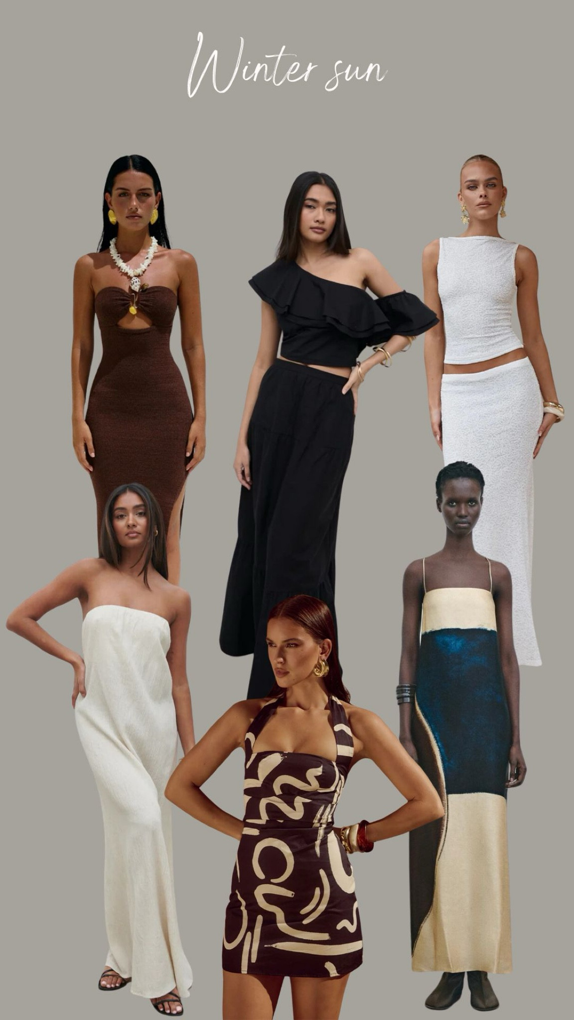 Winter sun edit - evening dresses, co-less

Holiday wardrobe, maxi dresses, holiday looks, linen dresses, winter sun 

#LTKtravel #LTKuk