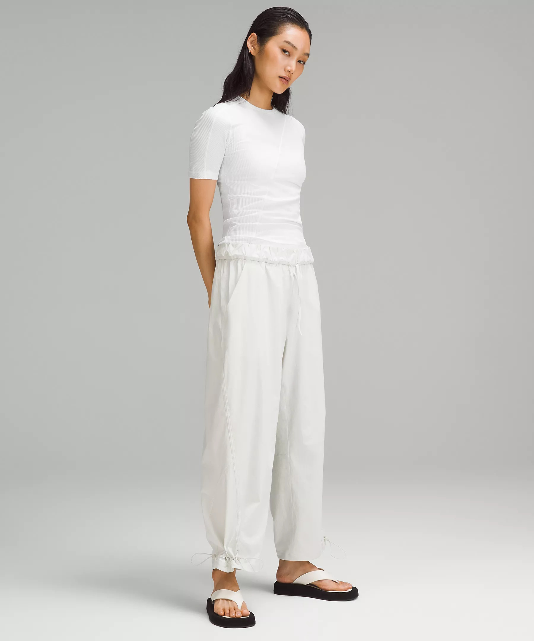 Asymmetrical Ribbed Cotton T-Shirt | Women's Short Sleeve Shirts & Tee's | lululemon | Lululemon (US)