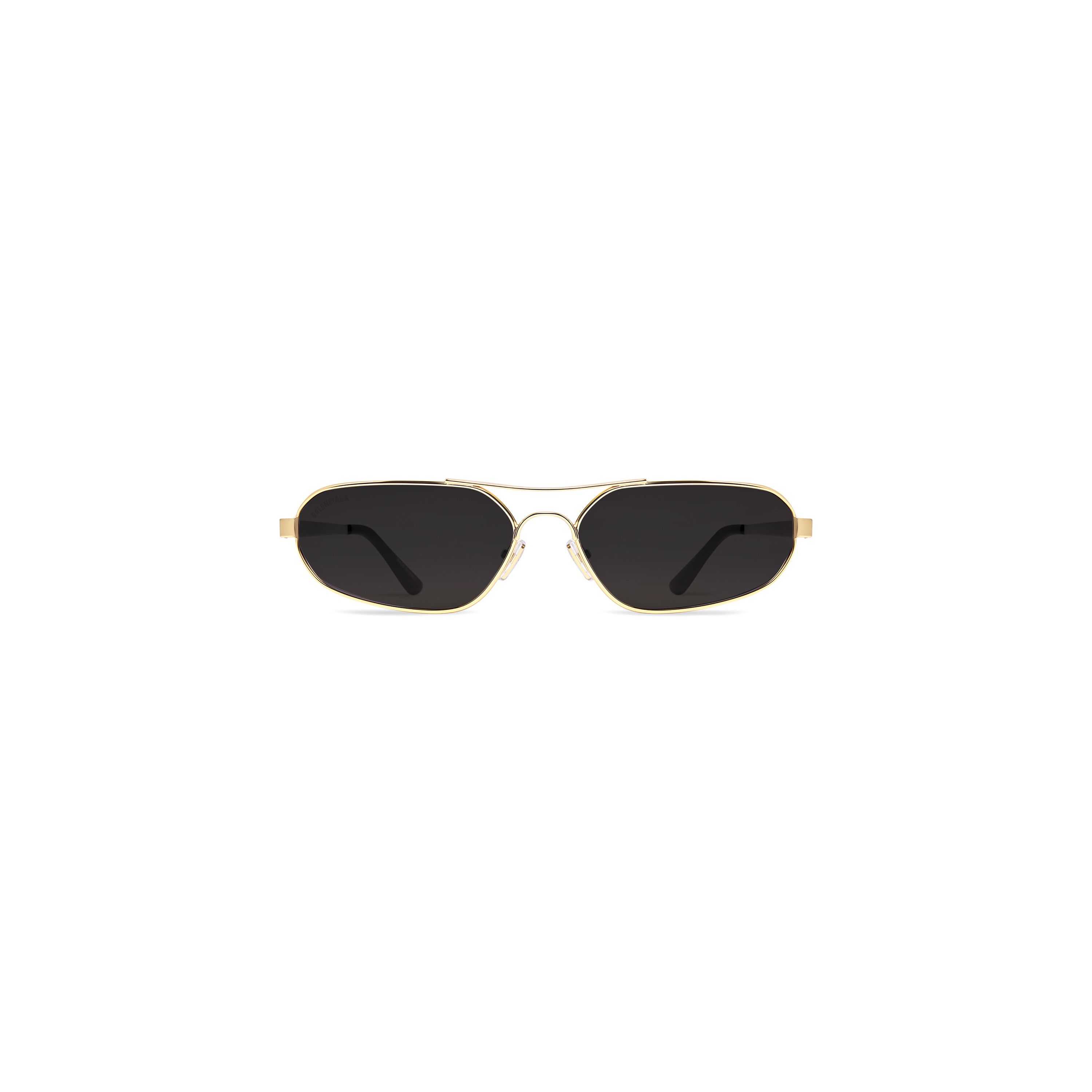 Balenciaga Stretch Oval Sunglasses Black - Unisex -Metal | Balenciaga
