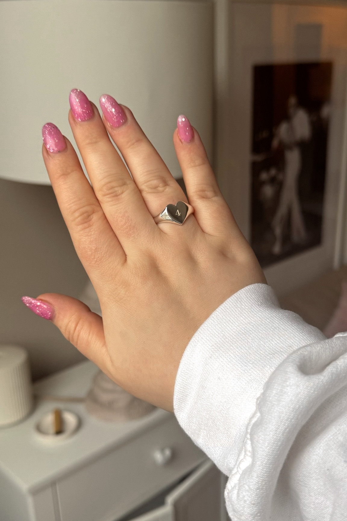 Engrave-able Mejuri Heart Signet Ring
