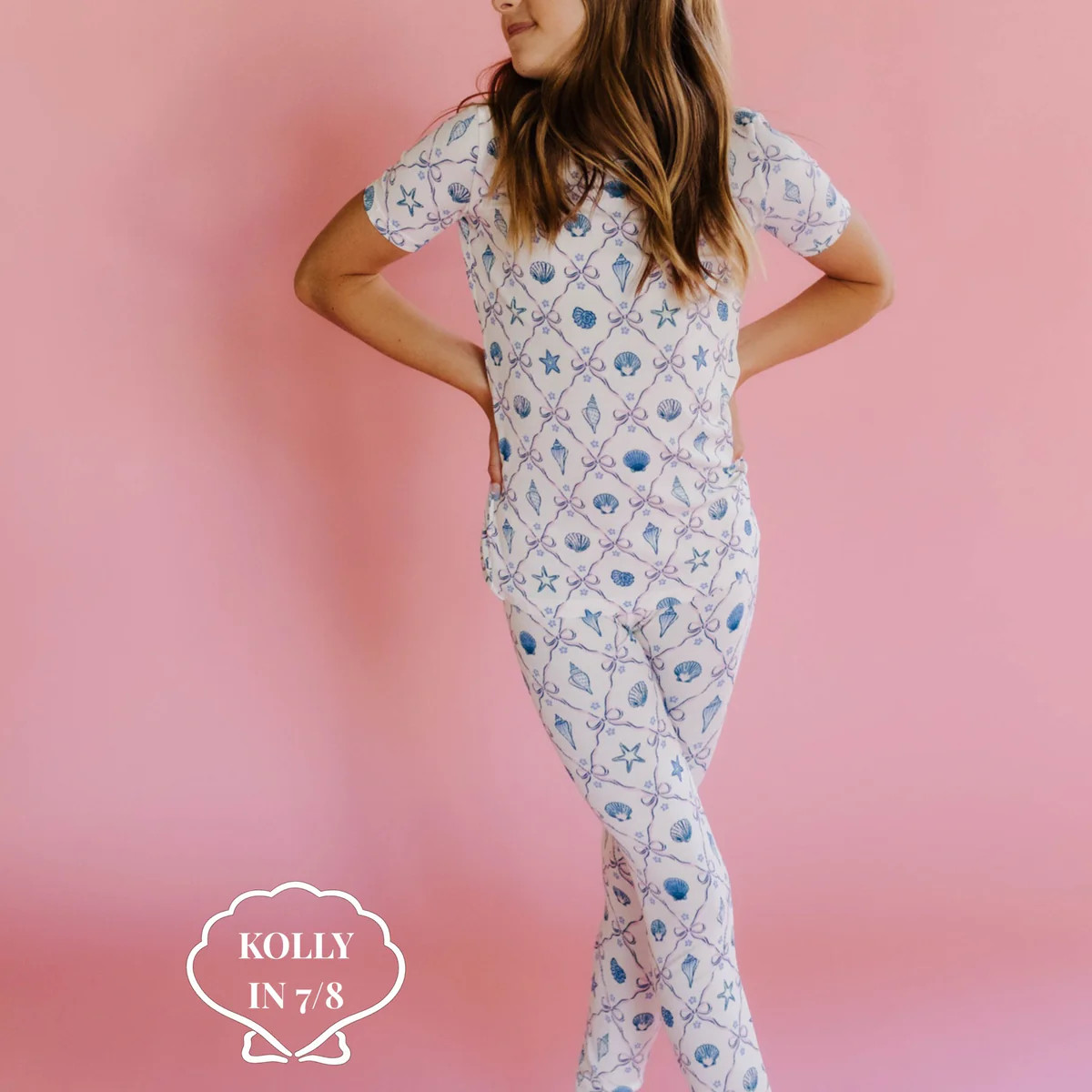 Gingham Bow Kids Bamboo Pajama Set | Staykation | Staykation