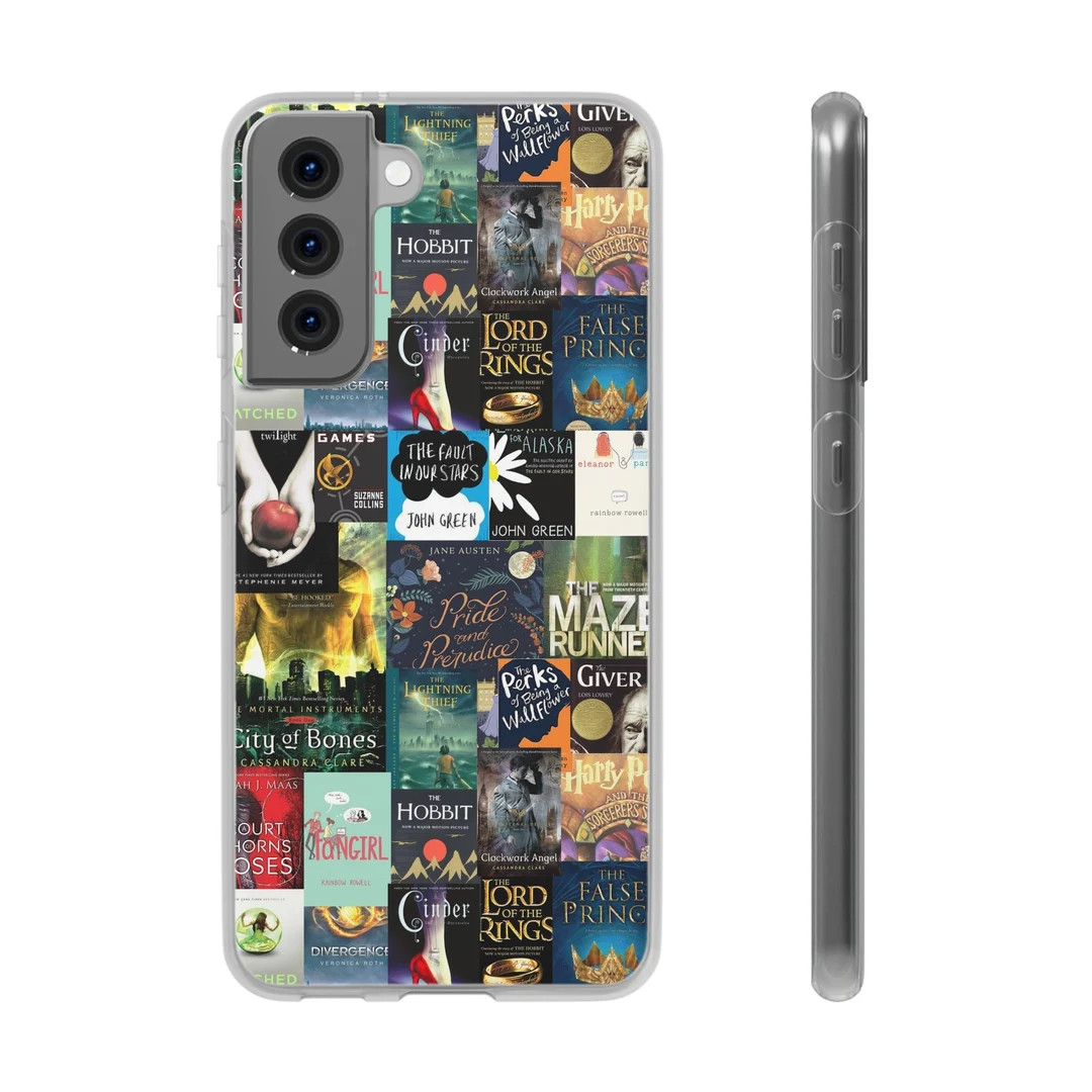 Custom Bookish Flexi Case (Galaxy models) | bookish gift | bookworm case | bookish cover | bookis... | Etsy (US)