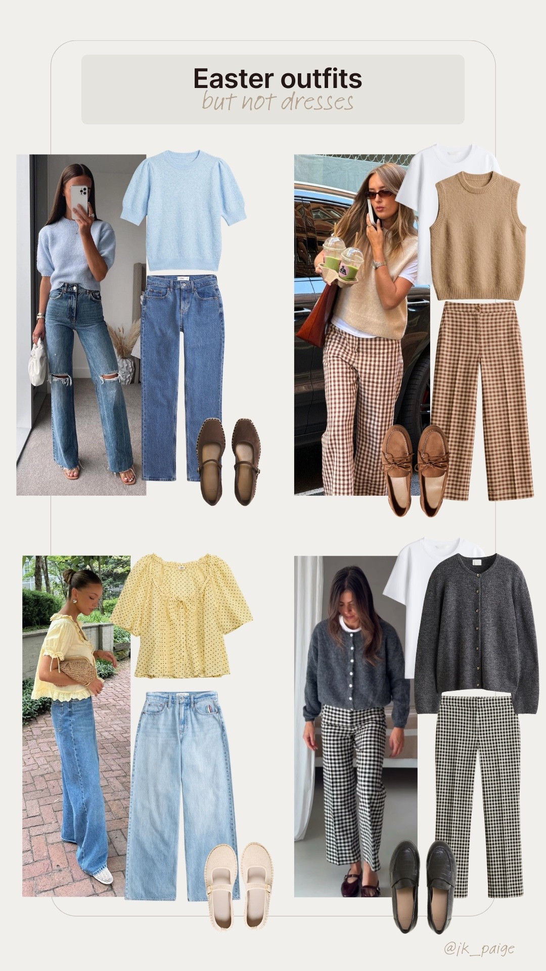 Easter outfit ideas that aren’t dresses 🤭

#LTKdayinmylife #LTKmomlife #LTKootd