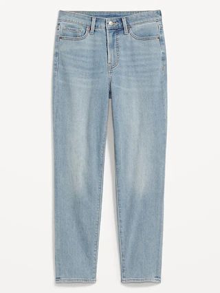 High-Waisted OG Straight Built-In Warm Ankle Jeans for Women | Old Navy (US)