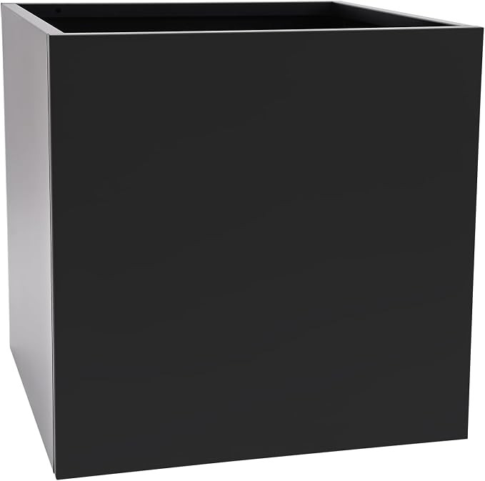 16~32inch Steel Planter Square Outdoor Planters Box Indoor Metal Large Planters Cube, Heavy Duty ... | Amazon (US)