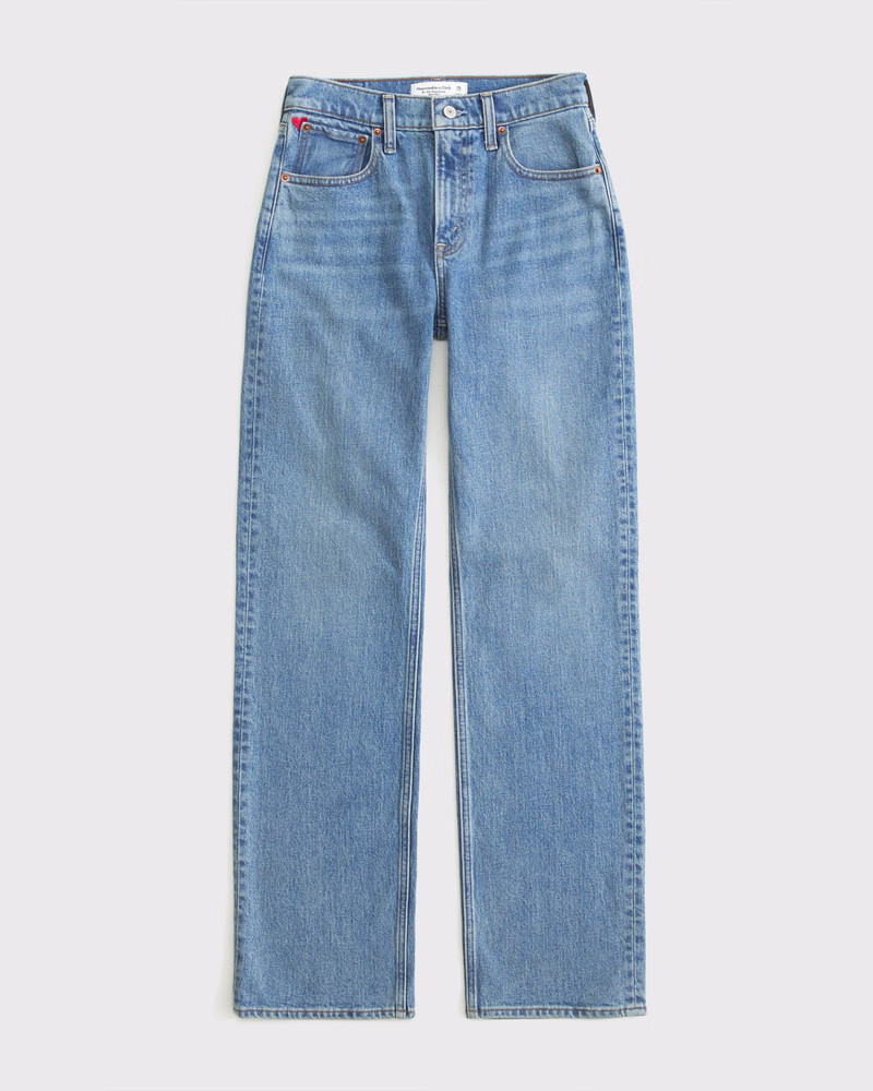Women's Curve Love High Rise 90s Relaxed Jean | Women's Bottoms | Abercrombie.com | Abercrombie & Fitch (US)