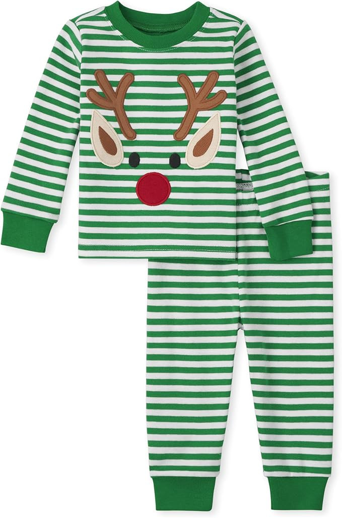 The Children's Place Baby Holiday Pajamas, Cotton | Amazon (US)