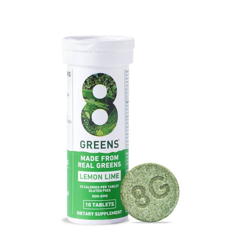 8Greens Single Tube Effervescent - Lemon Lime - 10ct | Target