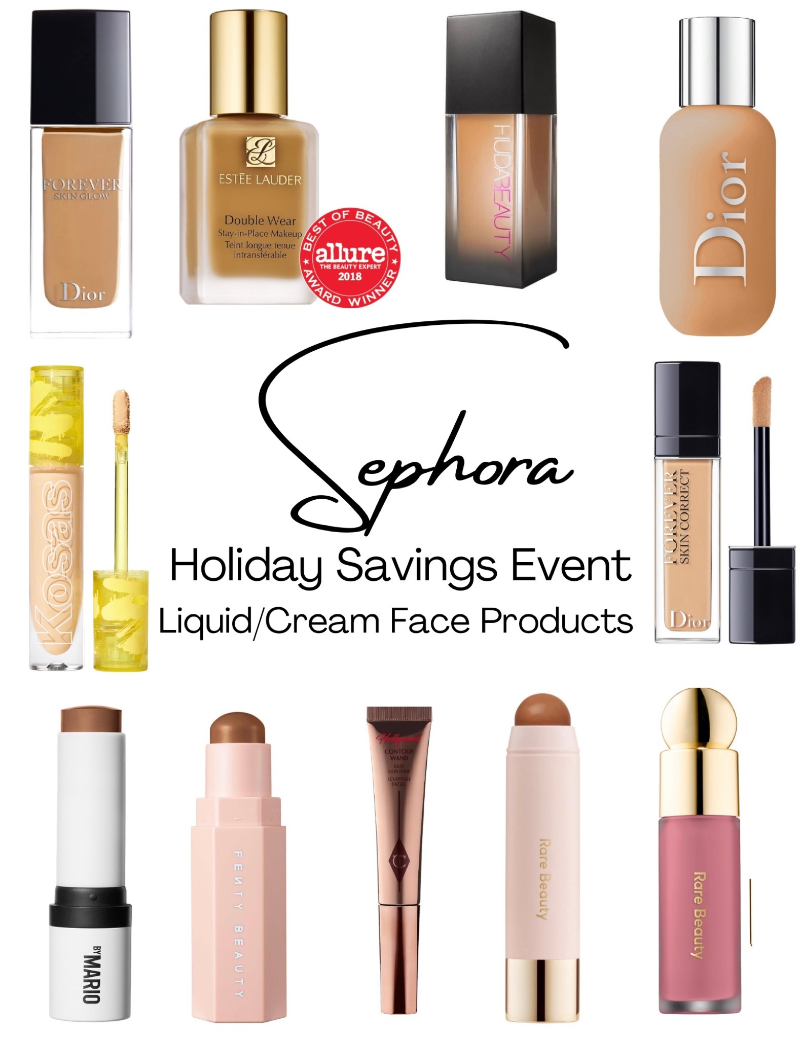 It’s the Sephora Holiday Savings Event! Here is my top picks of all liquid/cream products including foundation, concealer, bronzer/contour, and blush! Use code SAVINGS at checkout!

#LTKsalealert #LTKbeauty #LTKHoliday