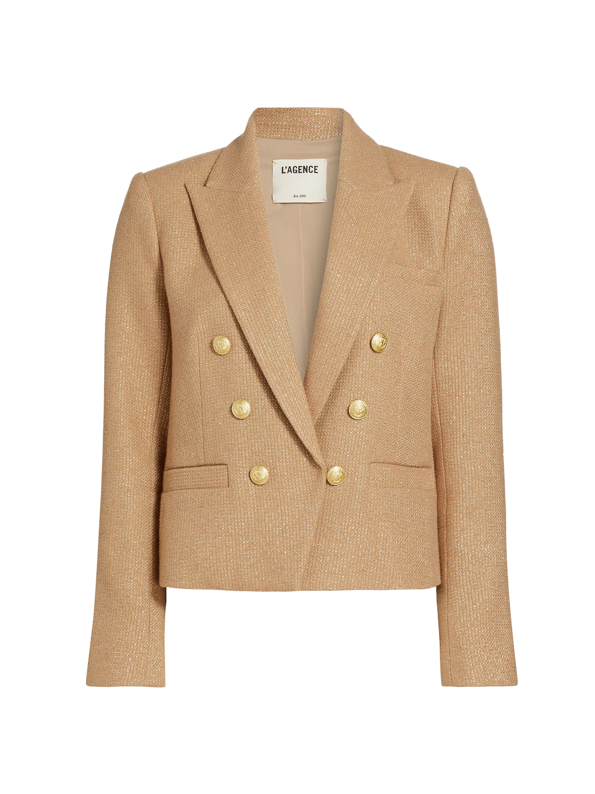 Brooke Cotton-Blend Crop Blazer | Saks Fifth Avenue