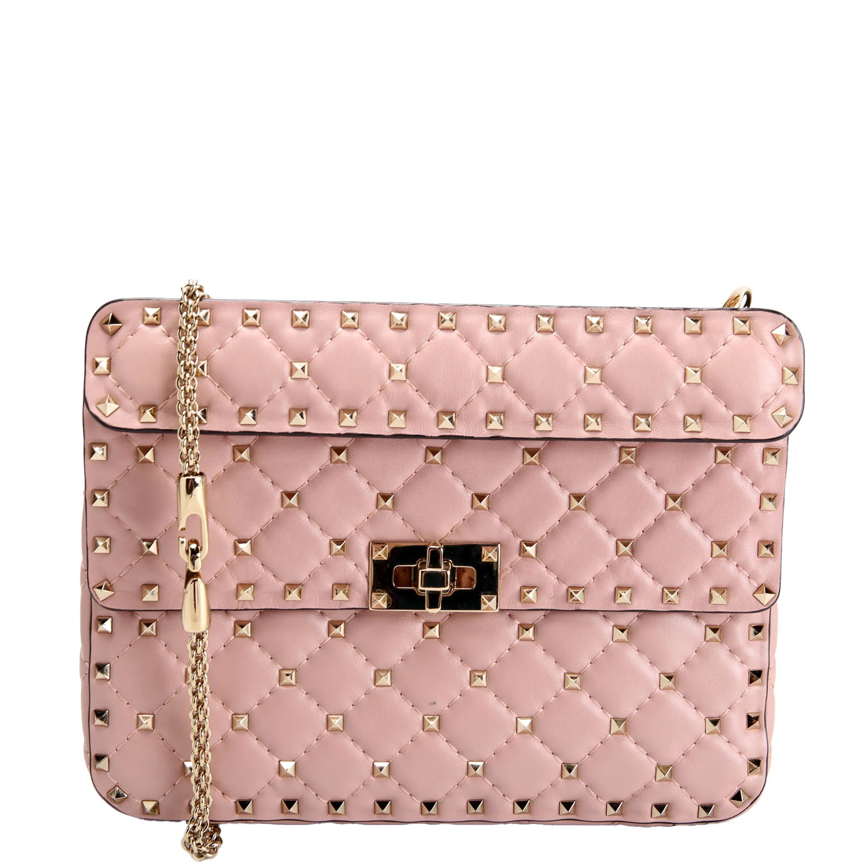 Rockstud Spike Bag Small Light Pink | Keeks Designer Handbags